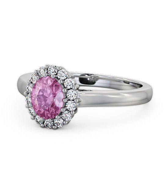  Halo Pink Sapphire and Diamond 0.81ct Ring 18K White Gold - Evita GEM21_WG_PS_THUMB2 