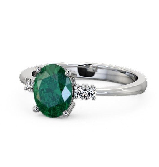  Emerald and Diamond 1.32ct Ring 18K White Gold - Talida GEM3_WG_EM_THUMB2 