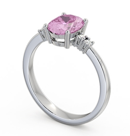  Pink Sapphire and Diamond 1.61ct Ring 18K White Gold - Talida GEM3_WG_PS_THUMB1 