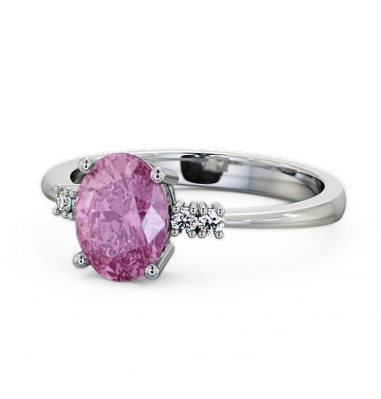  Pink Sapphire and Diamond 1.61ct Ring 18K White Gold - Talida GEM3_WG_PS_THUMB2 