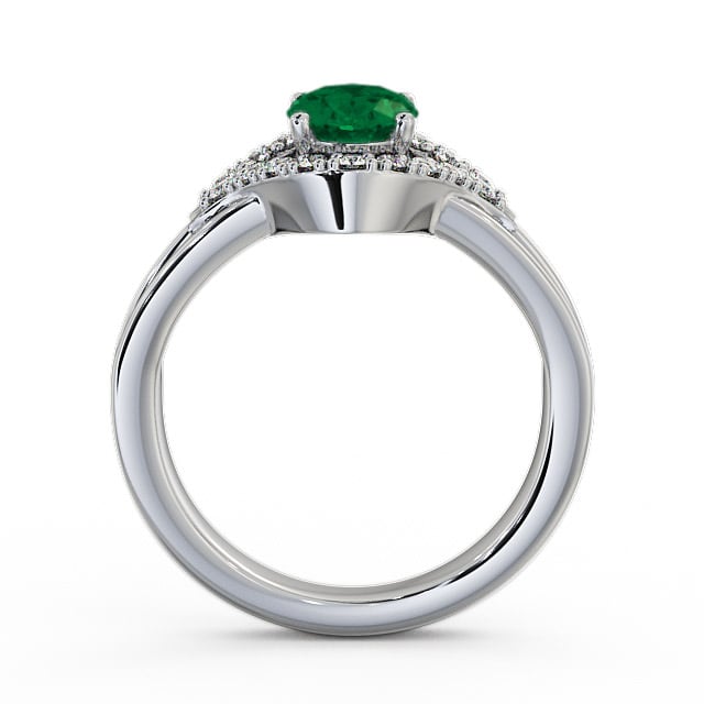 Emerald and Diamond 1.03ct Ring Platinum - Viola GEM4_WG_EM_UP