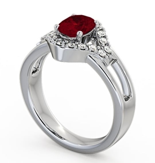 Ruby and Diamond 1.18ct Ring Platinum - Viola GEM4_WG_RU_THUMB1