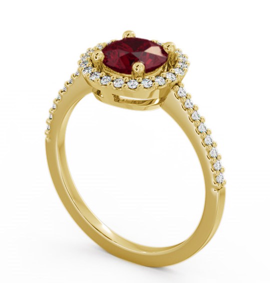  Halo Ruby and Diamond 1.20ct Ring 18K Yellow Gold - Karina GEM7_YG_RU_THUMB1 