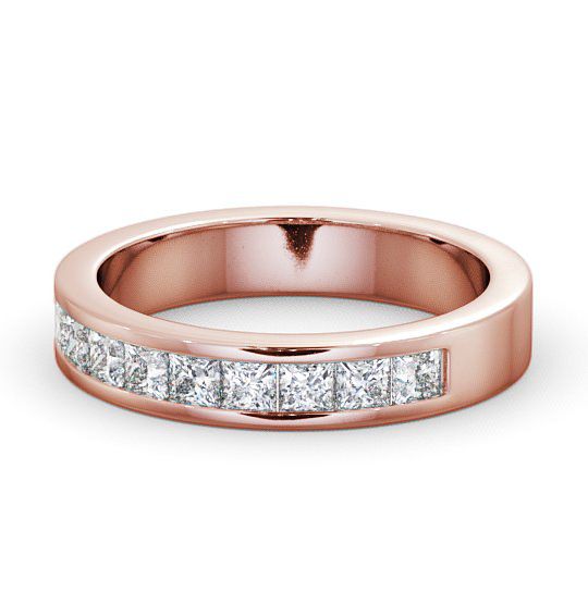  Half Eternity Princess Diamond Ring 9K Rose Gold - Kear HE10_RG_THUMB2 