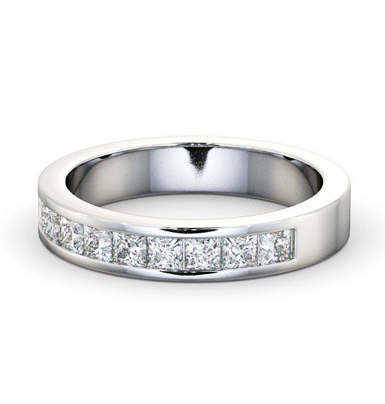  Half Eternity Princess Diamond Ring 18K White Gold - Kear HE10_WG_THUMB2 