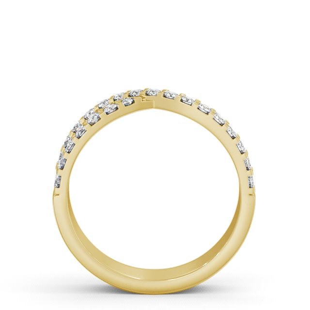Half Eternity 0.33ct Round Diamond Ring 18K Yellow Gold - Berrier HE13_YG_UP