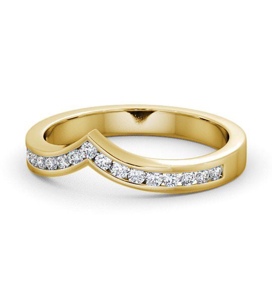  Half Eternity Round Diamond Ring 18K Yellow Gold - Pilsley HE15_YG_THUMB2 