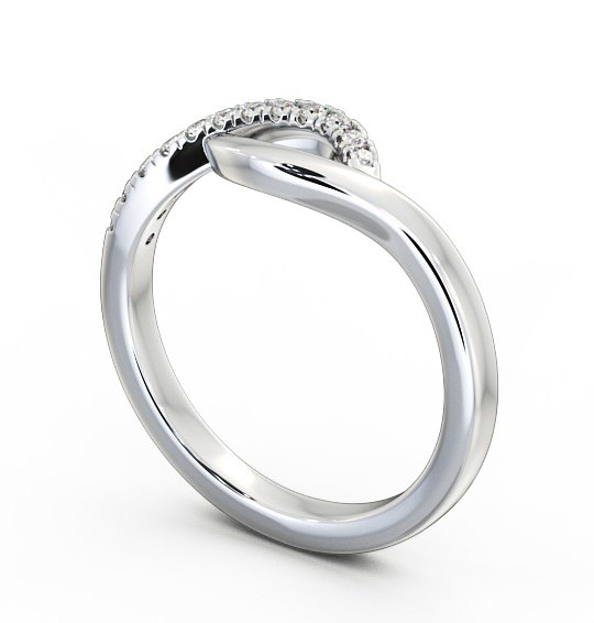 Half Eternity 0.12ct Round Diamond Ring 18K White Gold - Liana HE22_WG_THUMB1