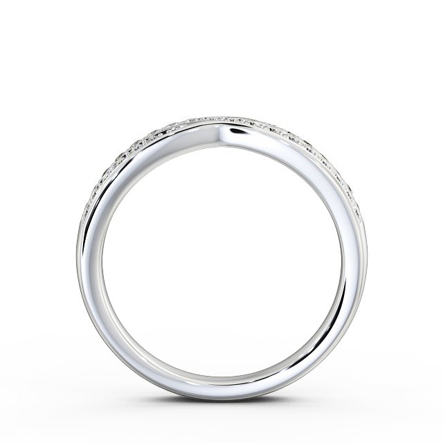 Half Eternity 0.18ct Round Diamond Ring 18K White Gold - Willow HE25_WG_UP