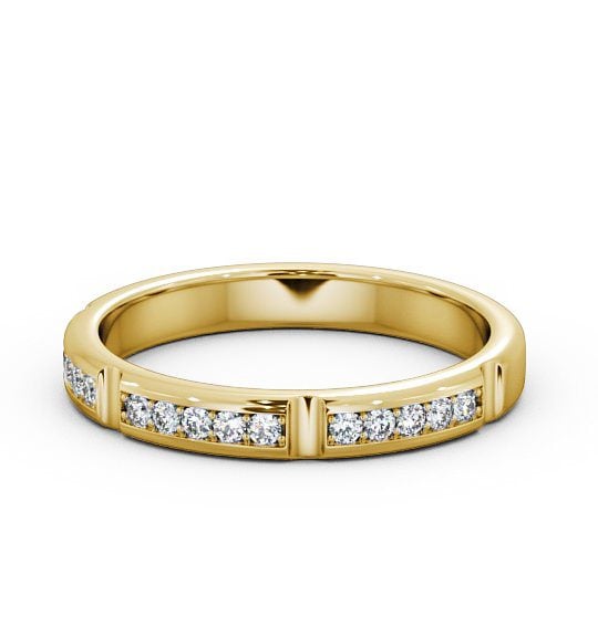  Half Eternity Round Diamond Ring 18K Yellow Gold - Alida HE28_YG_THUMB2 