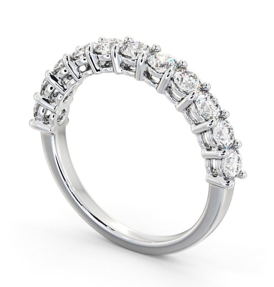 Half Eternity Round Diamond Ring Platinum - Aldington HE2_WG_THUMB1