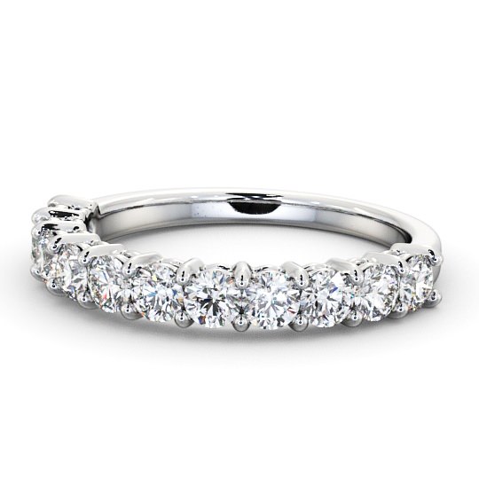  Half Eternity Round Diamond Ring 18K White Gold - Aldington HE2_WG_THUMB2 