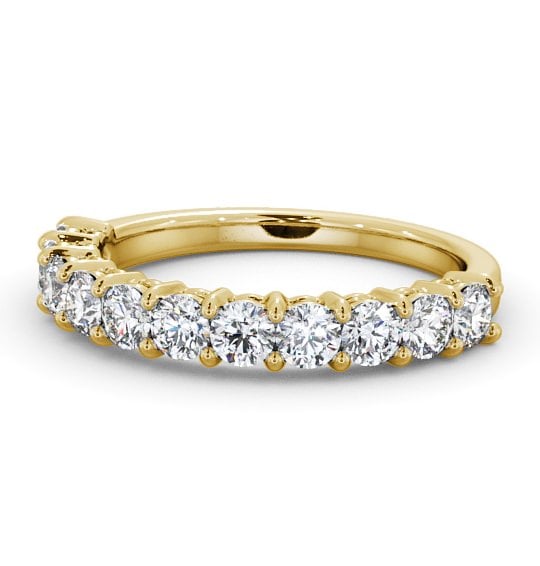  Half Eternity Round Diamond Ring 18K Yellow Gold - Aldington HE2_YG_THUMB2 