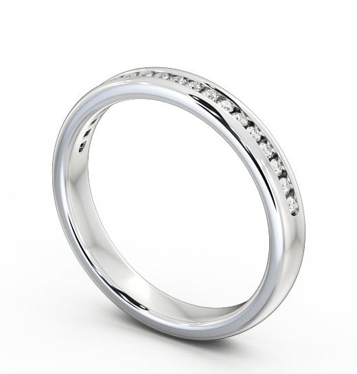 Half Eternity Round Diamond Ring 18K White Gold - Darcy HE30_WG_THUMB1