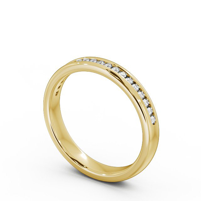 Half Eternity Round Diamond Ring 9K Yellow Gold - Darcy HE30_YG_SIDE