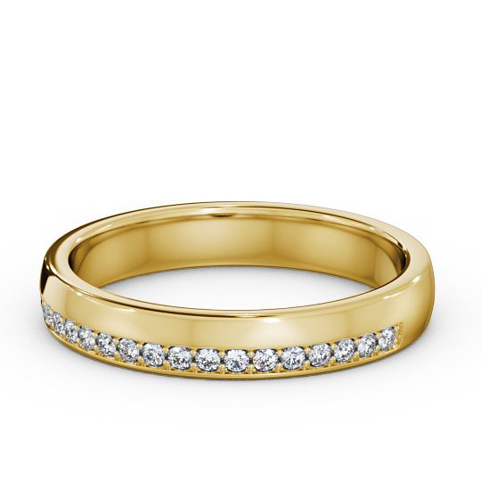  Half Eternity Round Diamond Ring 18K Yellow Gold - Luna HE31_YG_THUMB2 
