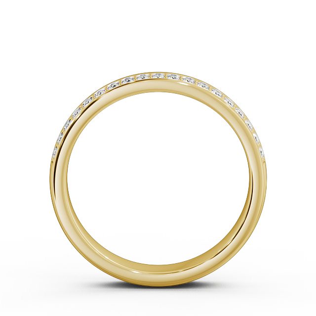 Half Eternity Round Diamond Ring 9K Yellow Gold - Luna HE31_YG_UP