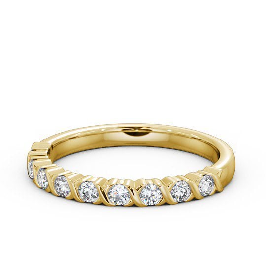  Half Eternity Round Diamond Ring 18K Yellow Gold - Amina HE35_YG_THUMB2 