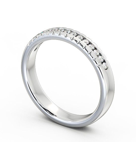 Half Eternity Round Diamond Ring Platinum - Selma HE39_WG_THUMB1