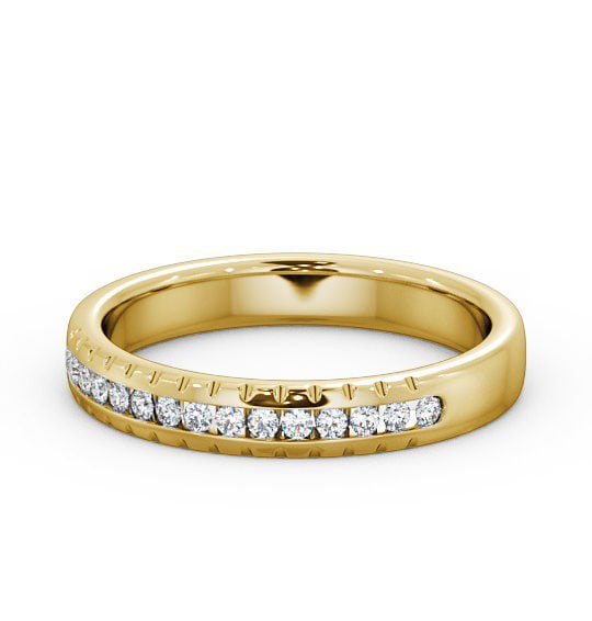  Half Eternity Round Diamond Ring 18K Yellow Gold - Selma HE39_YG_THUMB2 