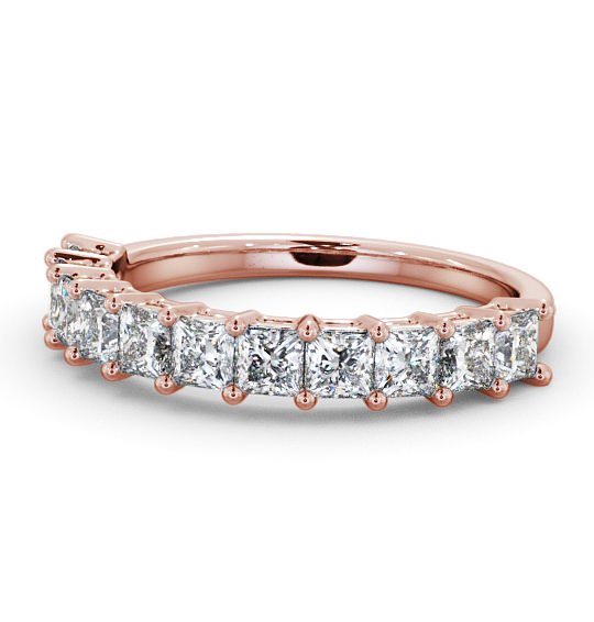  Half Eternity Princess Diamond Ring 9K Rose Gold - Bela HE3_RG_THUMB2 