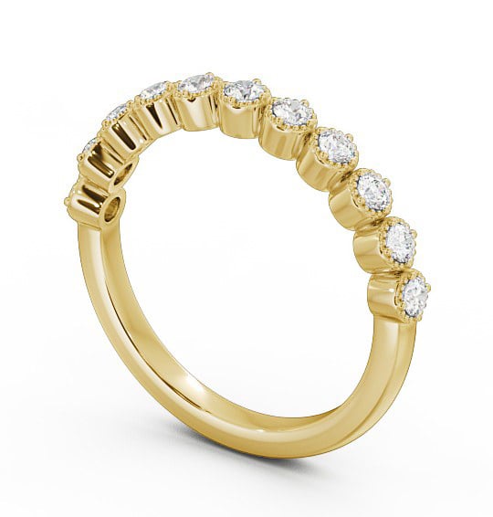  Half Eternity Round Diamond Ring 18K Yellow Gold - Sabrine HE41_YG_THUMB1 