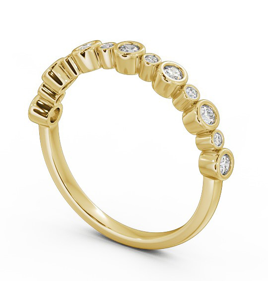  Half Eternity Round Diamond Ring 18K Yellow Gold - Dalila HE48_YG_THUMB1 