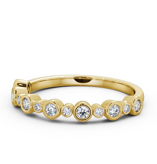  Half Eternity Round Diamond Ring 18K Yellow Gold - Dalila HE48_YG_THUMB2 
