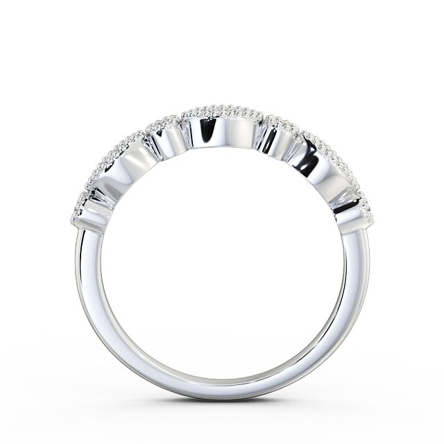 Half Eternity 0.10ct Round Diamond Ring 18K White Gold - Vienne HE50_WG_UP