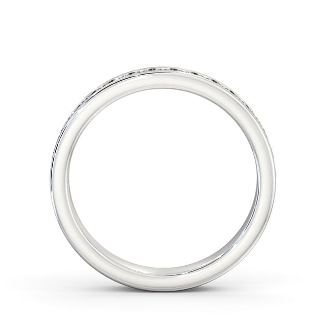 Half Eternity Round Diamond Ring 9K White Gold - Rosie HE51_WG_UP