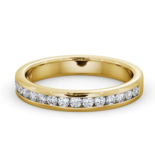  Half Eternity Round Diamond Ring 18K Yellow Gold - Rosie HE51_YG_THUMB2 