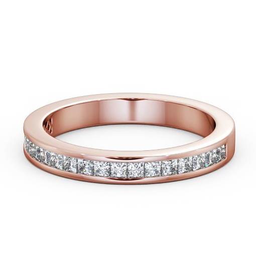  Half Eternity Princess Diamond Ring 9K Rose Gold - Eva HE52_RG_THUMB2 