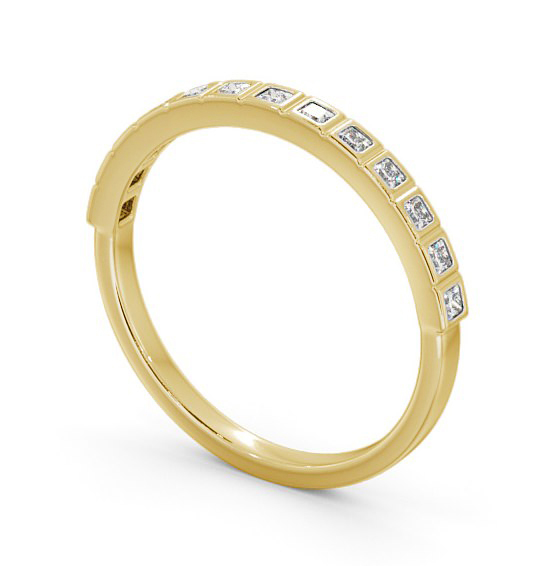  Half Eternity Princess Diamond Ring 18K Yellow Gold - Atterby HE55_YG_THUMB1 