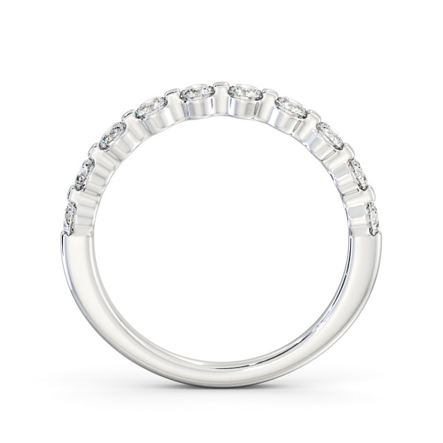 Half Eternity Round Diamond Ring Palladium - Candice HE56_WG_UP