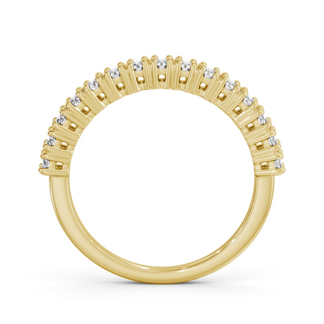 Half Eternity Round Diamond Ring 18K Yellow Gold - Belinda HE57_YG_UP