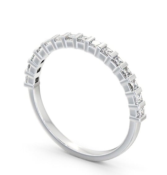  Half Eternity Princess Diamond Ring 9K White Gold - Waithe HE5_WG_THUMB1 