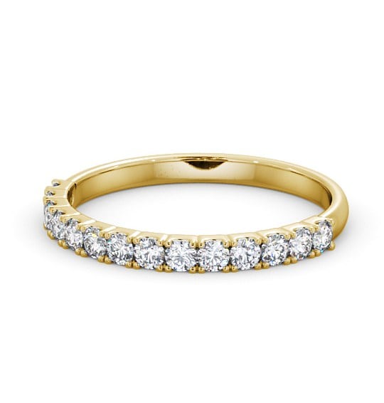  Half Eternity Round Diamond Ring 18K Yellow Gold - Jocelyn HE62_YG_THUMB2 