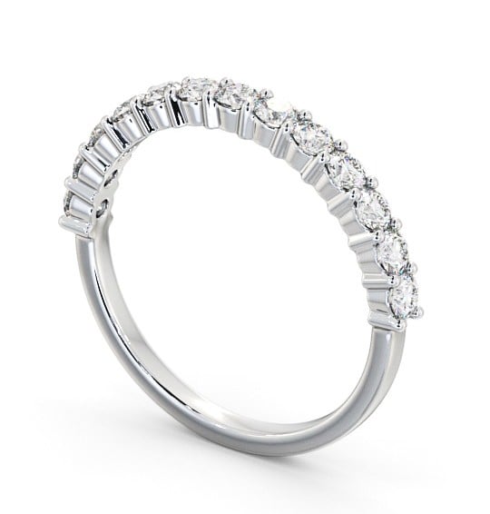  Half Eternity Round Diamond Ring 9K White Gold - Esme HE66_WG_THUMB1 