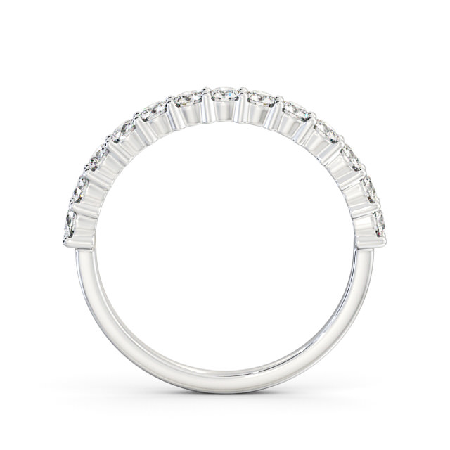 Half Eternity Round Diamond Ring Platinum - Esme HE66_WG_UP