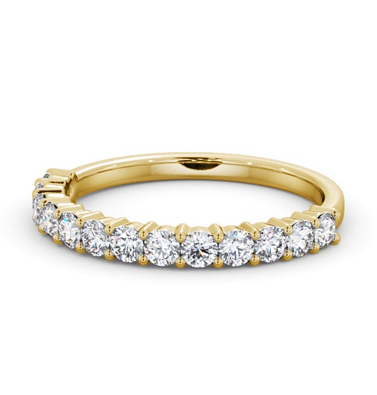  Half Eternity Round Diamond Ring 18K Yellow Gold - Esme HE66_YG_THUMB2 