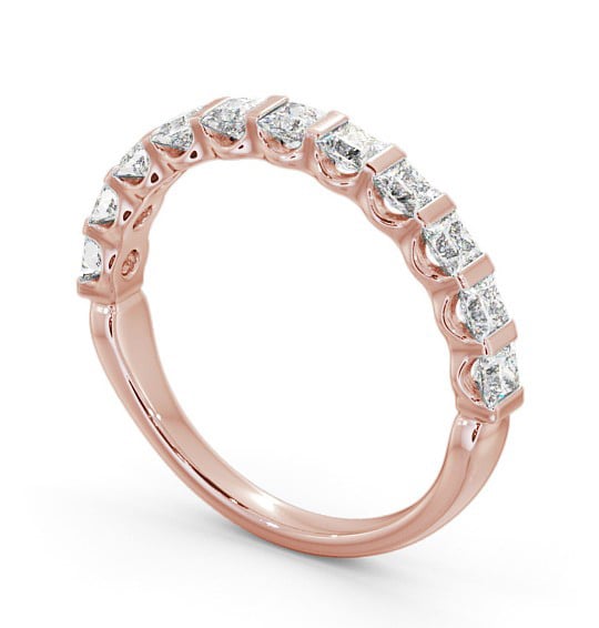  Half Eternity Princess Diamond Ring 9K Rose Gold - Dalhally HE68_RG_THUMB1 