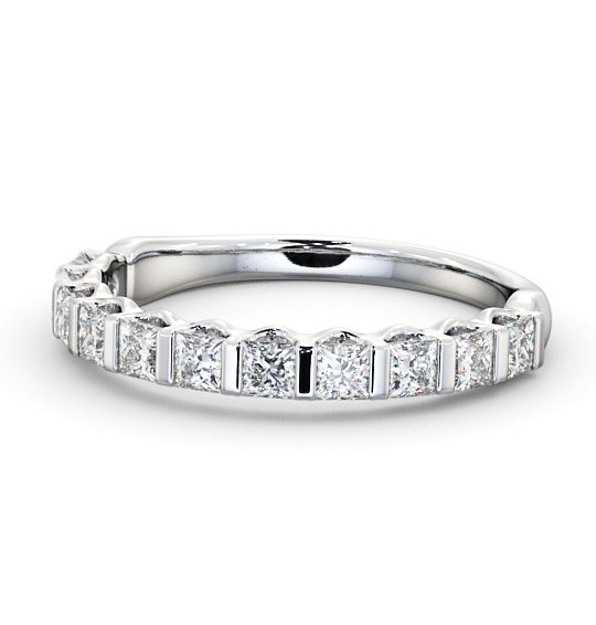  Half Eternity Princess Diamond Ring 18K White Gold - Dalhally HE68_WG_THUMB2 
