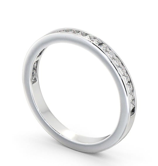  Half Eternity Round Diamond Ring 18K White Gold - Primrose HE6_WG_THUMB1 