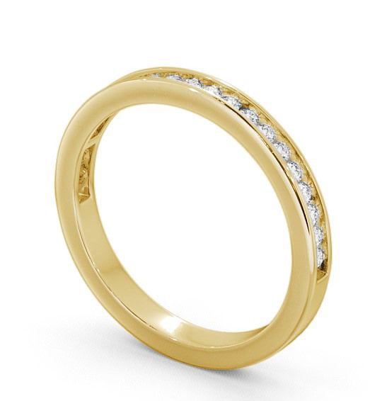Half Eternity Round Diamond Ring 9K Yellow Gold - Primrose HE6_YG_THUMB1