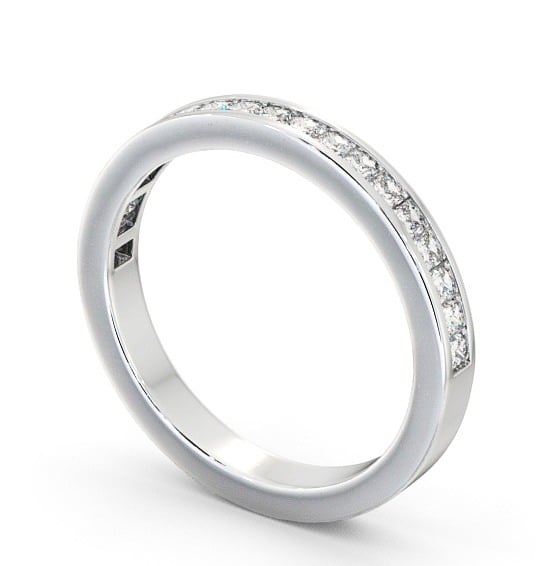 Half Eternity Princess Diamond Ring 9K White Gold - Oakley HE7_WG_THUMB1