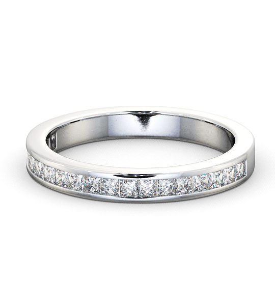  Half Eternity Princess Diamond Ring Platinum - Oakley HE7_WG_THUMB2 