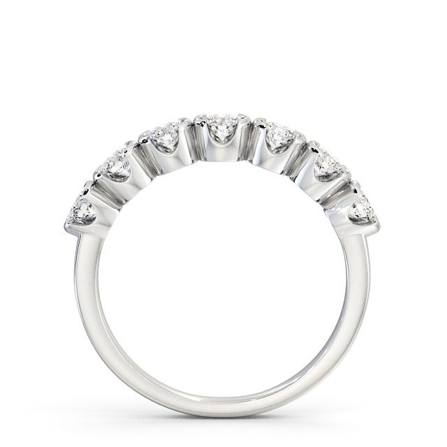 Seven Stone Round Diamond Ring 18K White Gold - Franche SE11_WG_UP