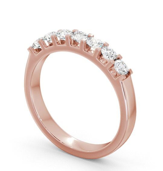 Seven Stone Round Diamond Ring 9K Rose Gold - Beacon SE13_RG_THUMB1
