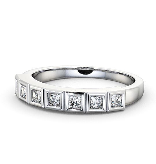  Seven Stone Princess Diamond Ring Platinum - Ingleby SE7_WG_THUMB2 