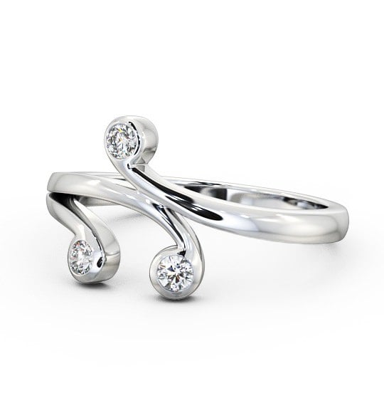  Three Stone 0.15ct Round Diamond Ring Platinum - Melissa TH44_WG_THUMB2 